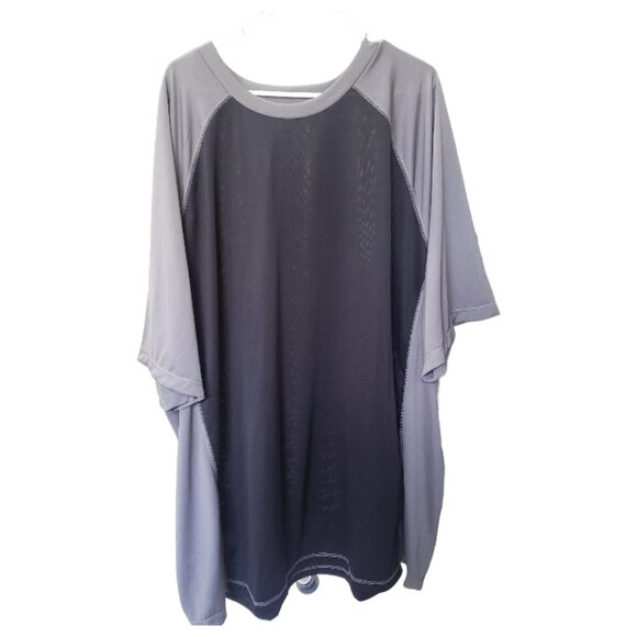 CT1552 KS Island Mens Black and Grey Big & Tall Athletic Shirt 4XL - Picture 1 of 4